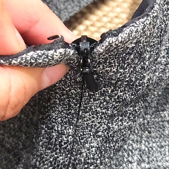 Brooks Brothers‎ Italian Midi Dress Silk Linen Blend Sleeveless Size 8 Gray - Picture 8 of 8